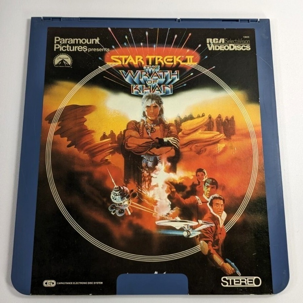 Star Trek II The Wrath of Khan RCA SelectaVision CED VideoDisc 1982 Stereo